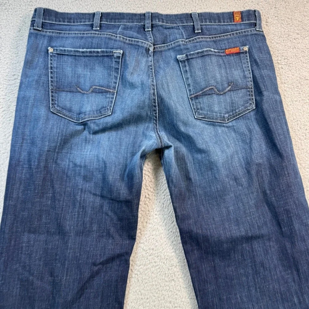 7 For All Mankind Austyn Relaxed Straight Leg Jeans‎ Mens 40x29 Blue Denim